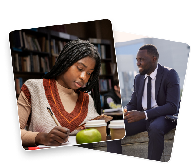 Students studying together