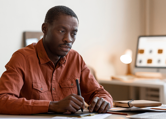 Professional working