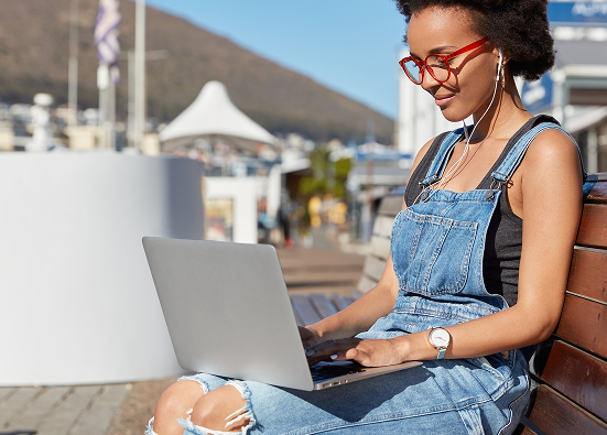 Woman on laptop